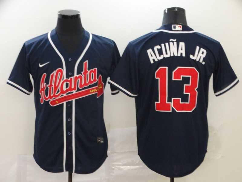 Braves 13 Ronald Acuna Jr. Navy 2020 Nike Cool Base Jersey,We sell and wholesale Braves 13 Ronald Acuna Jr. Navy 2020 Nike Cool Base Jersey on line form chian!